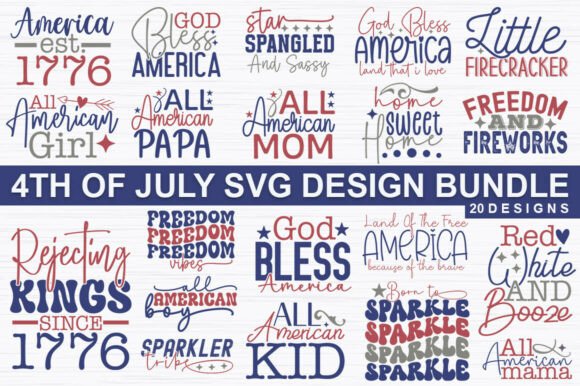 4th of July SVG Design Bundle: Professional Patriotic Graphics