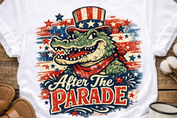 After the Parade Gator PNG Design: A Graphic Designer's Asset