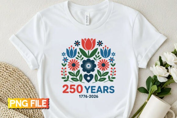 Celebrate with Style: USA 250 Years PNG Design for 4th of July