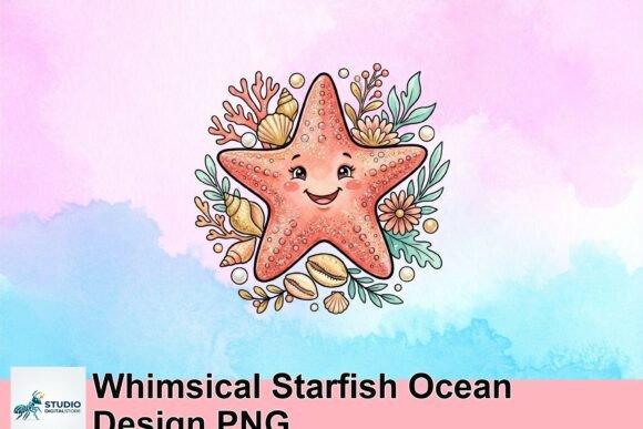 Enchant Your Designs with a Whimsical Starfish PNG