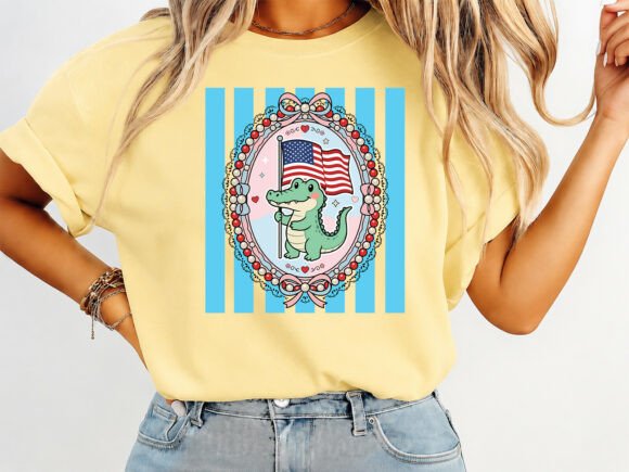 Gator Patriotic Boutique T-shirt Design: A Creative Asset
