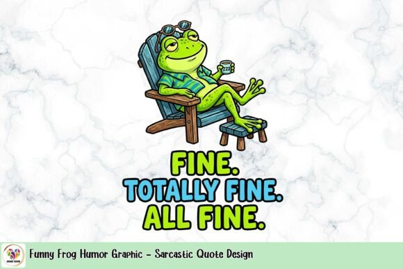 Humor Meets Design: The Sarcastic Frog Graphic