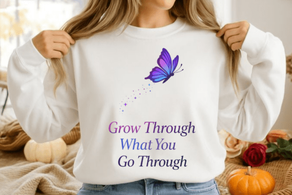 Motivational Butterfly Quote Design: A Symbol of Growth