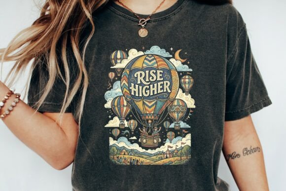 Rise Higher Hot Air Balloon Design: Elevate Your Visuals