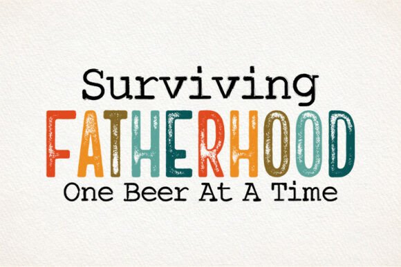 Surviving Fatherhood SVG Tshirt Design: A Creative Asset