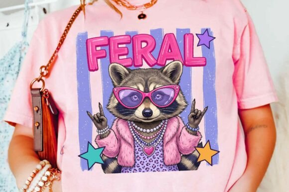 Unlocking Creativity with the Feral Raccoon Sublimation Design PNG